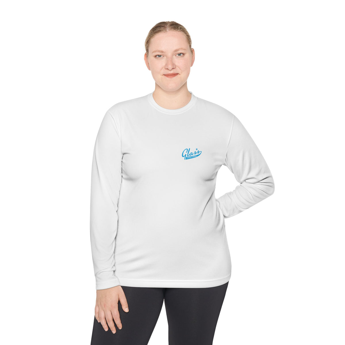 Glass Brothers Long Sleeve Tee — Retro Script Logo Lightweight Shirt