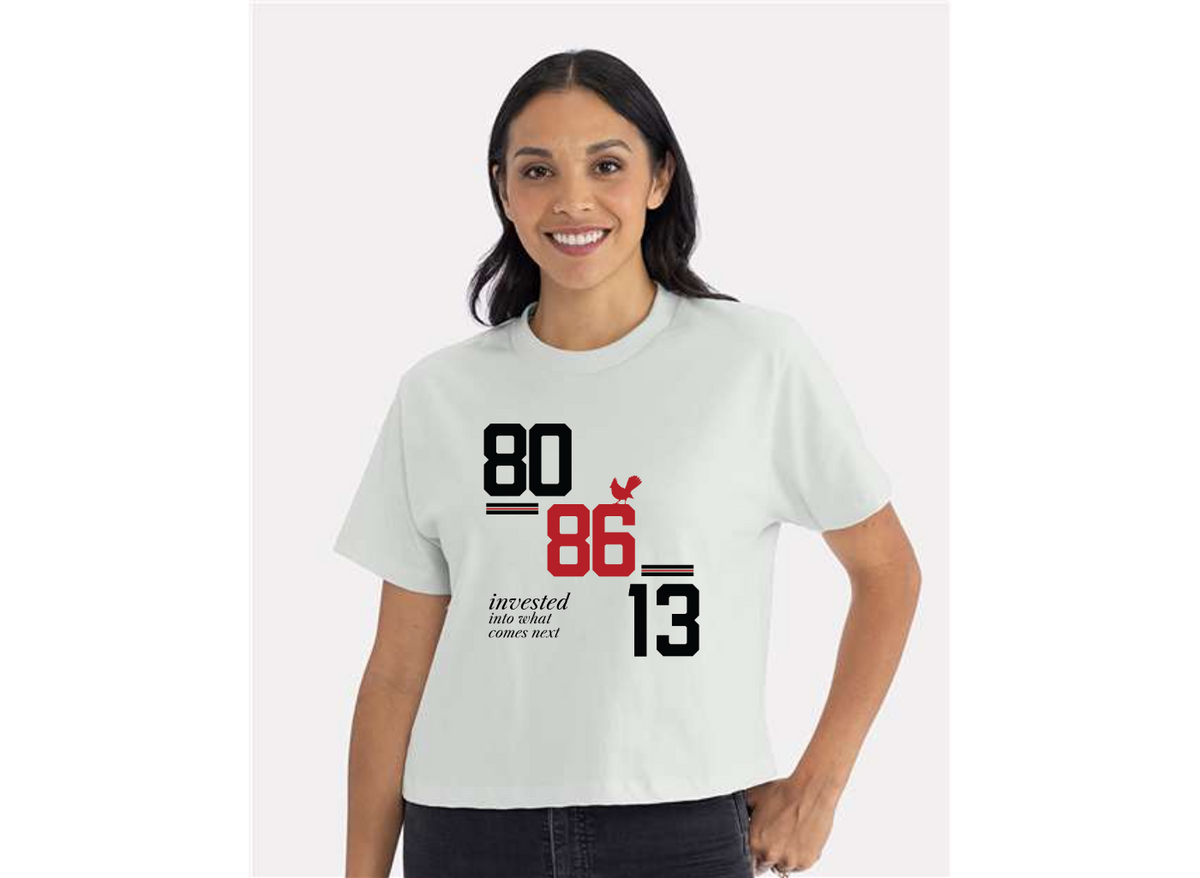 Invested Crop Tee (Bone)