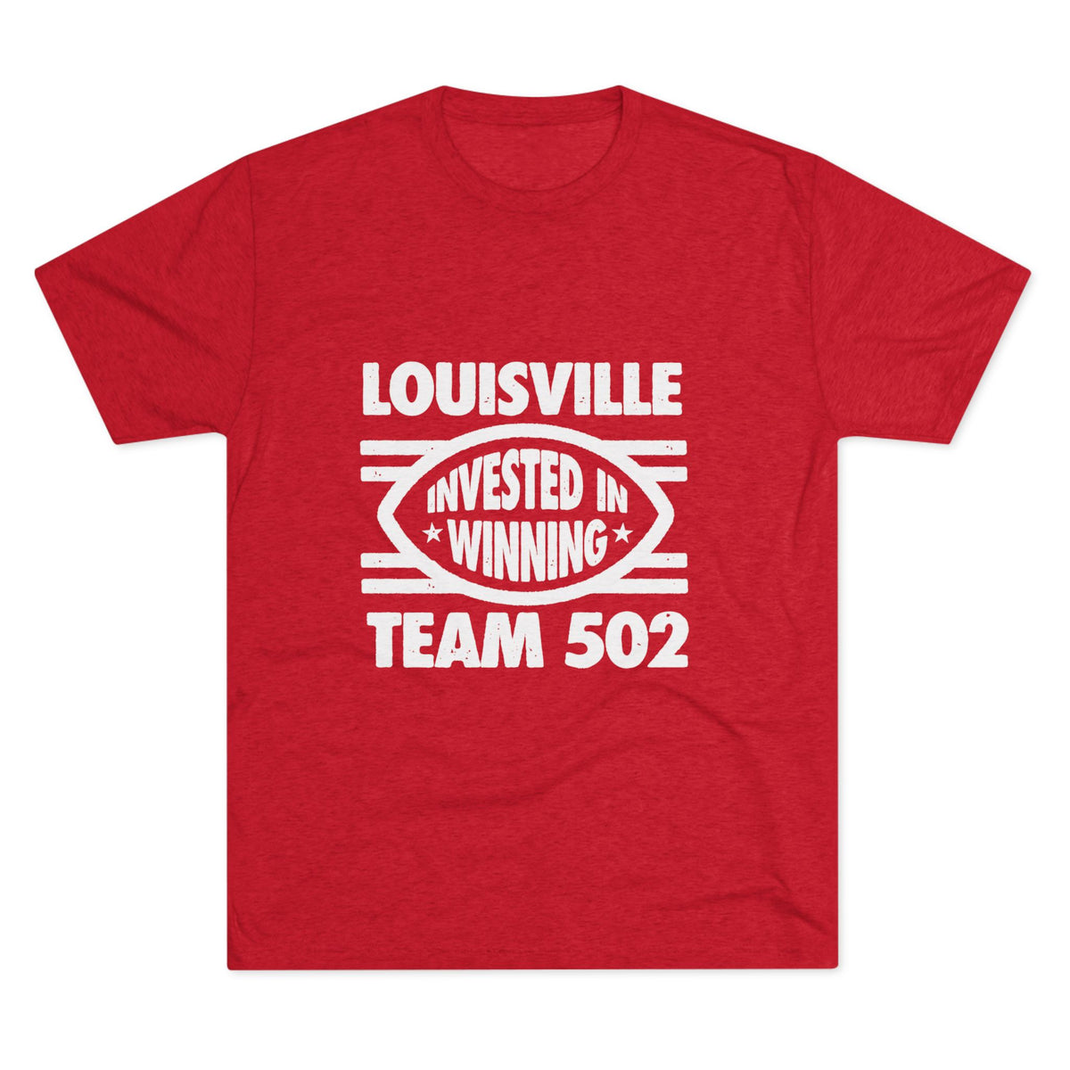 Louisville Team 502 'Invested in Winning' Football Tee