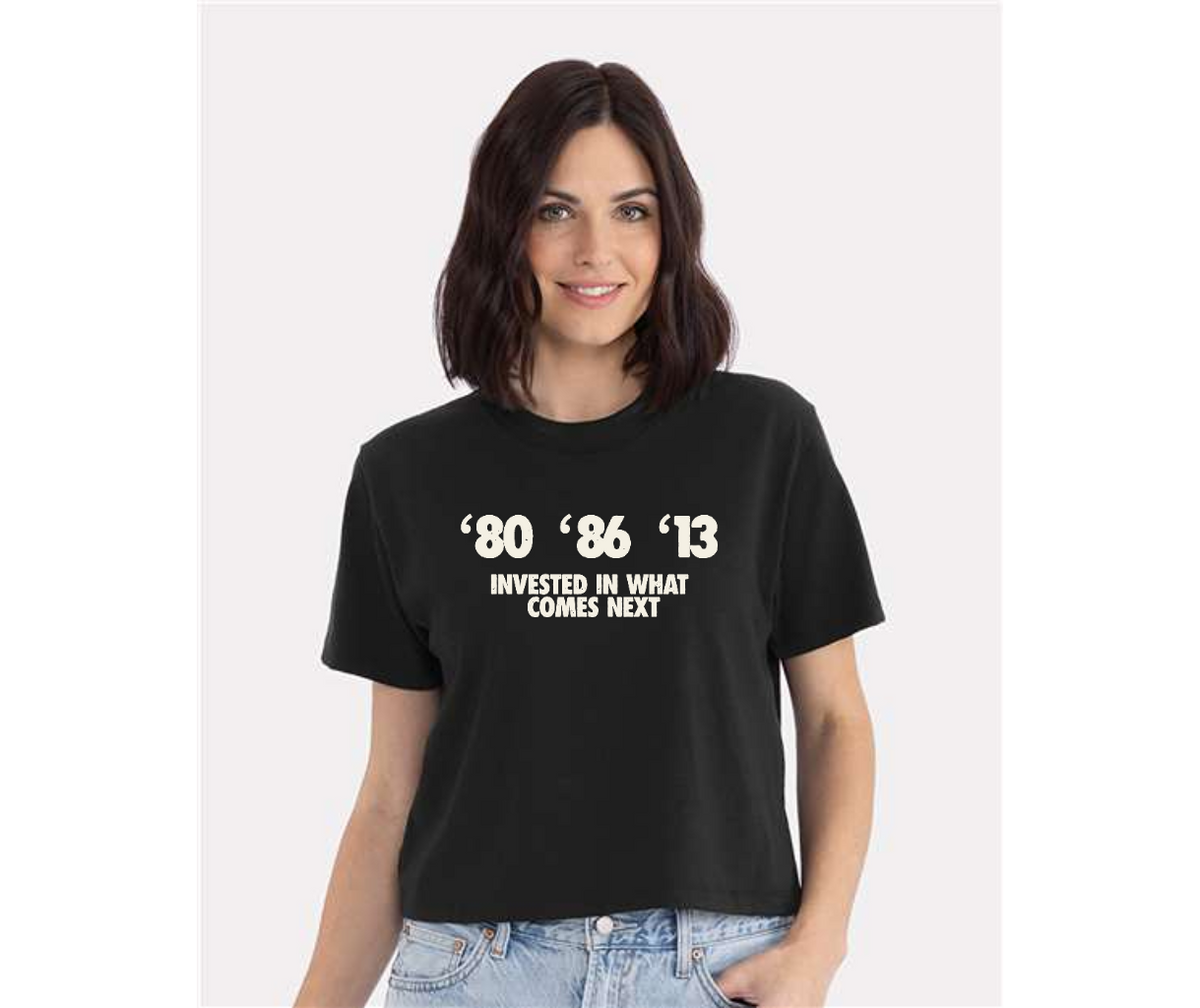 '80 '60 '13 Crop Tee