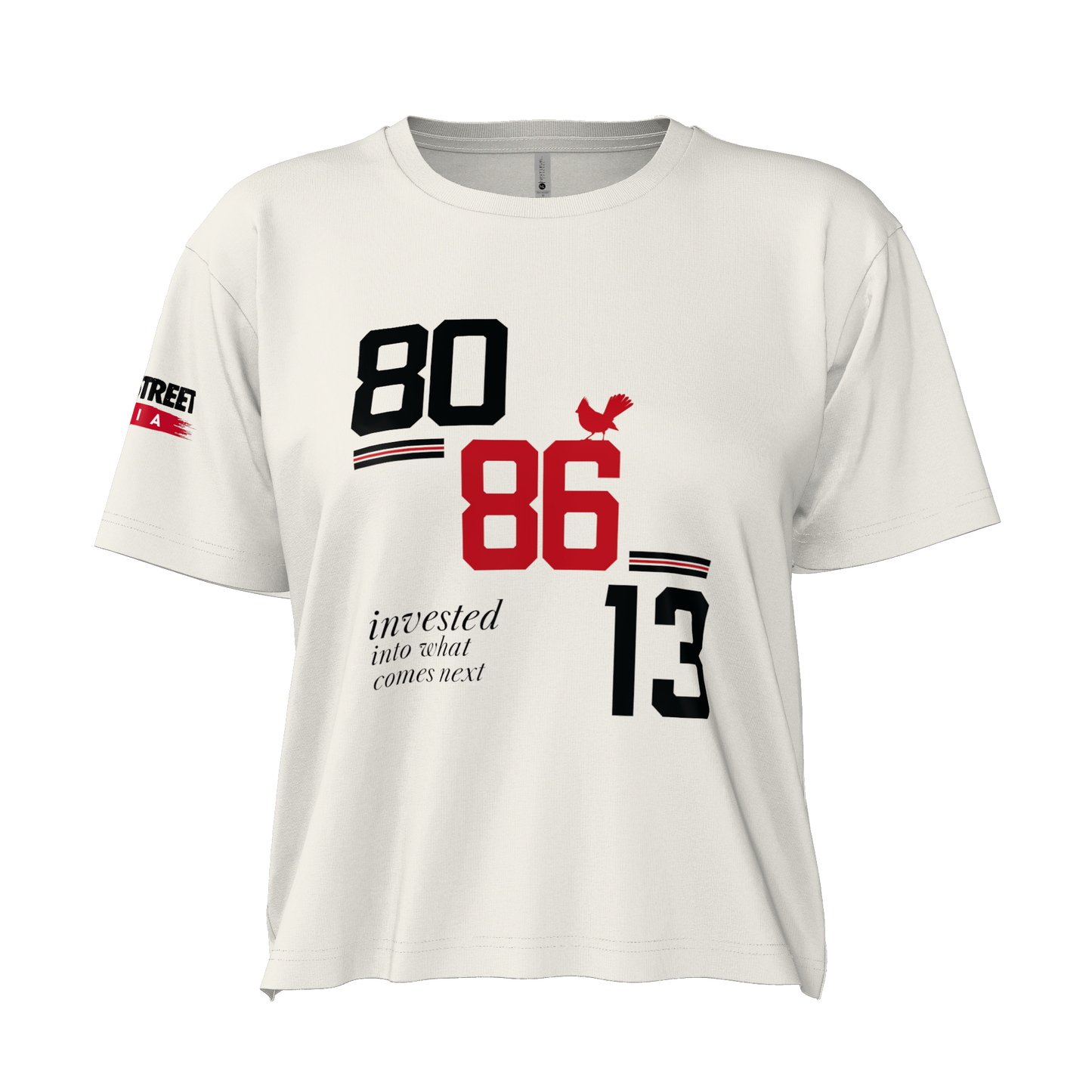 Invested Crop Tee (Bone)